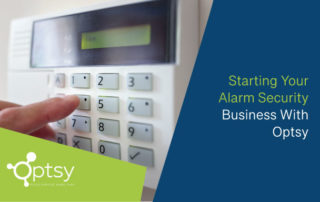 alarm security business with optsy