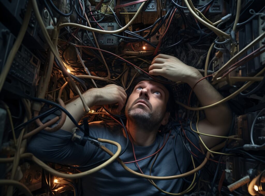 electrician at work