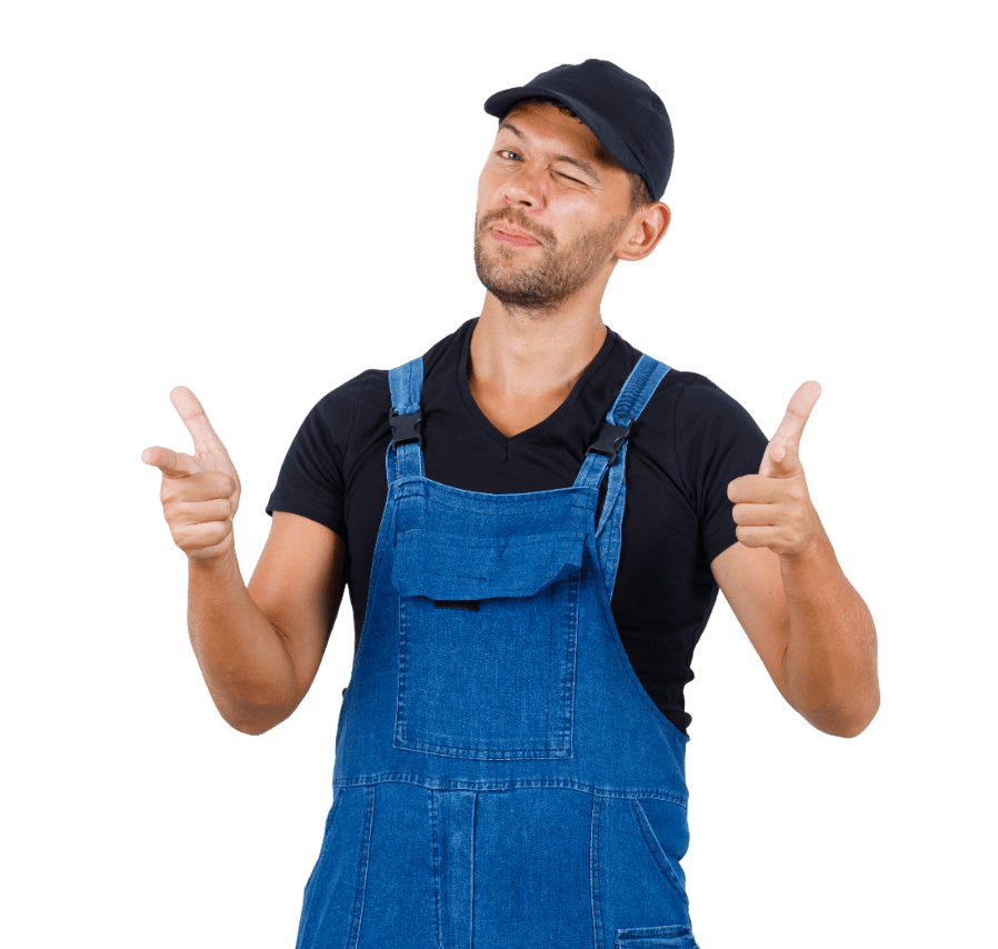 young-loader-showing-gun-gesture-winking-eye-uniform-front-view-Photoroom